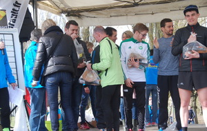 Podium Joël D (1er M3 sur le 24 km)