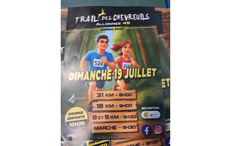 TRAIL DES CHEVREUILS 2026